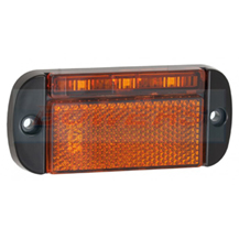 LED Autolamps 44AME 12v/24v Amber LED Reflective Side Marker Lamp/Light